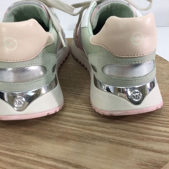 Michael Kors Womens Monroe Trainer Bae Canvas Suede Sneaker Shoes Multi Size 6.5 - Picture 11 of 15